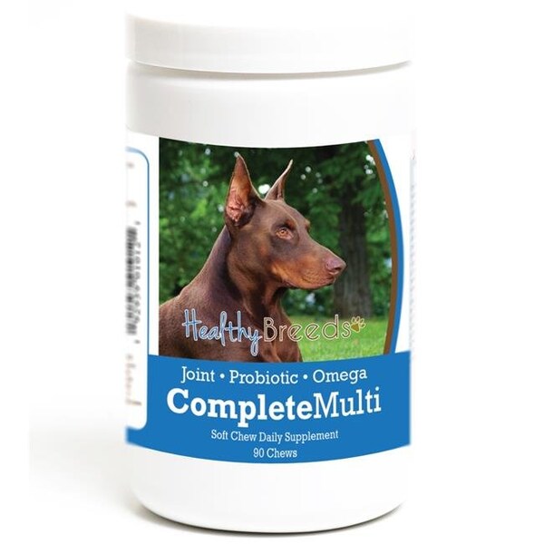 Healthy Breeds 192959010121 Doberman Pinscher all in one Multivitamin Soft Chew - 90 Count 192959010121 - main